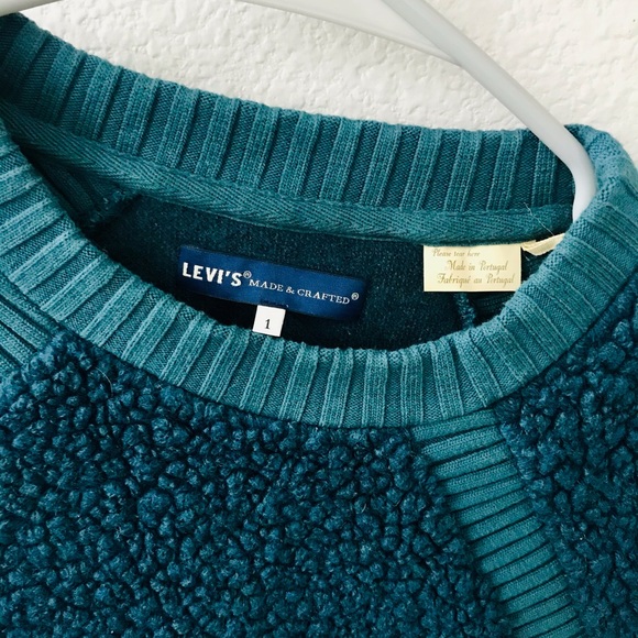 levi’s made and crafted sherpa boucle sweater - Picture 2 of 7